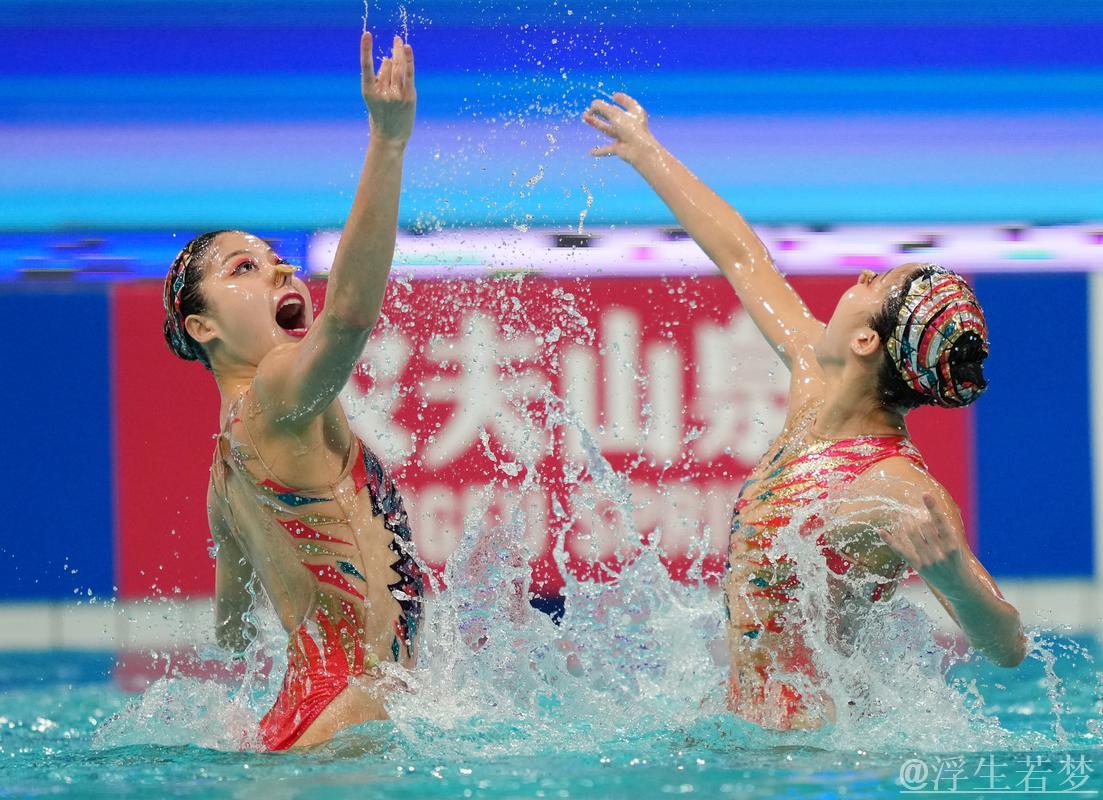 世界杯花样游泳总决赛:双人自由项目决赛 世界杯花样游泳总决赛:双人自由项目决赛