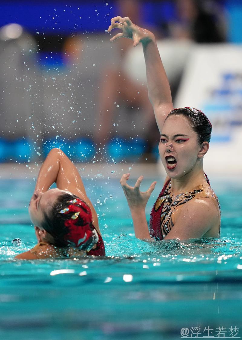 世界杯花样游泳总决赛:双人自由项目决赛 世界杯花样游泳总决赛:双人自由项目决赛